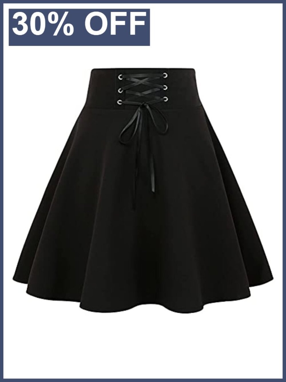 High Waist Plaid Mini Skirt Cotton A-Line Pleated Self Tie Casual
